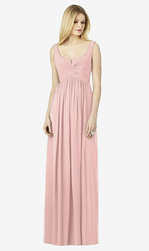 Front View - Rose - PANTONE Rose Quartz After Six Bridesmaid Dress 6727