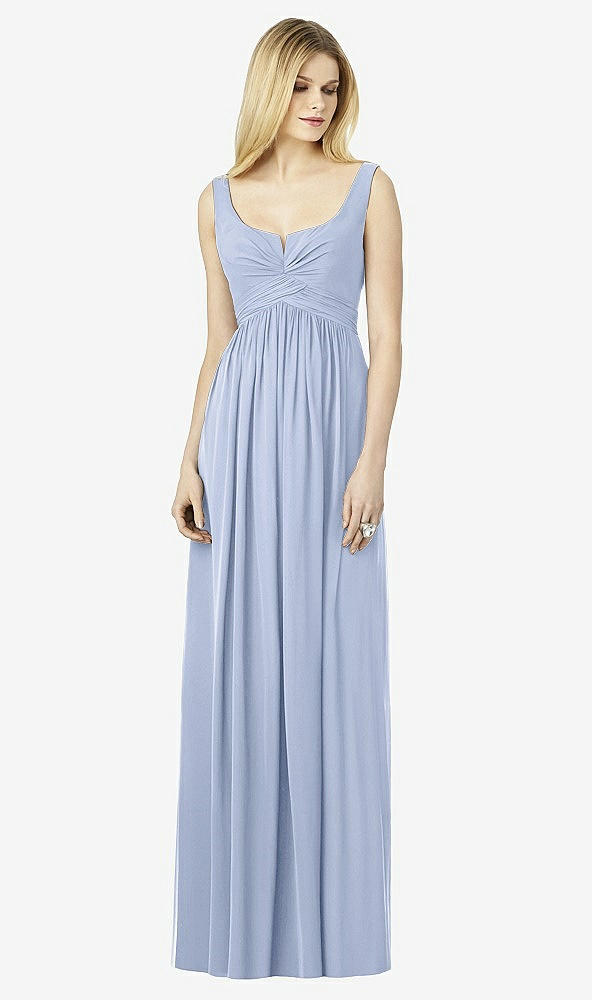 Front View - Sky Blue After Six Bridesmaid Dress 6727