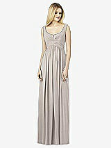Front View Thumbnail - Taupe After Six Bridesmaid Dress 6727