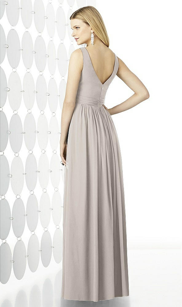 Back View - Taupe After Six Bridesmaid Dress 6727