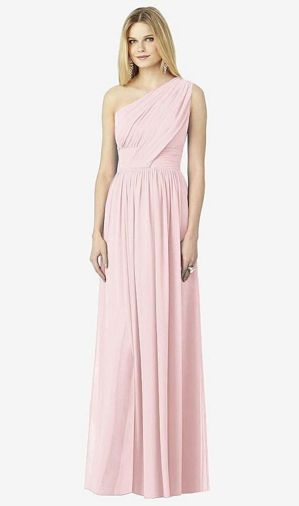 Front View - Ballet Pink After Six Bridesmaid Dress 6728