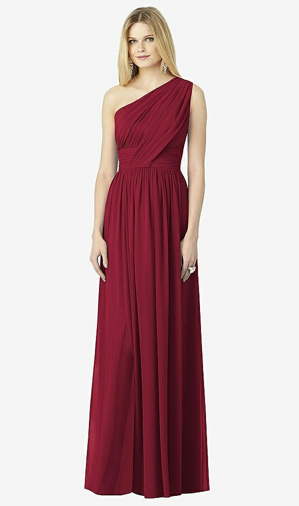 Front View - Burgundy After Six Bridesmaid Dress 6728