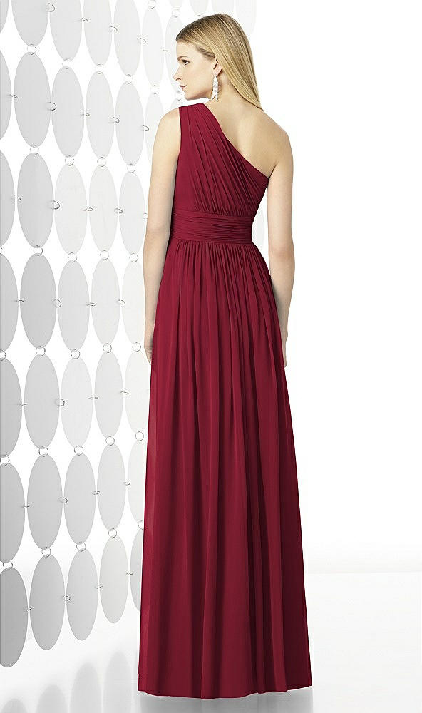 Back View - Burgundy After Six Bridesmaid Dress 6728