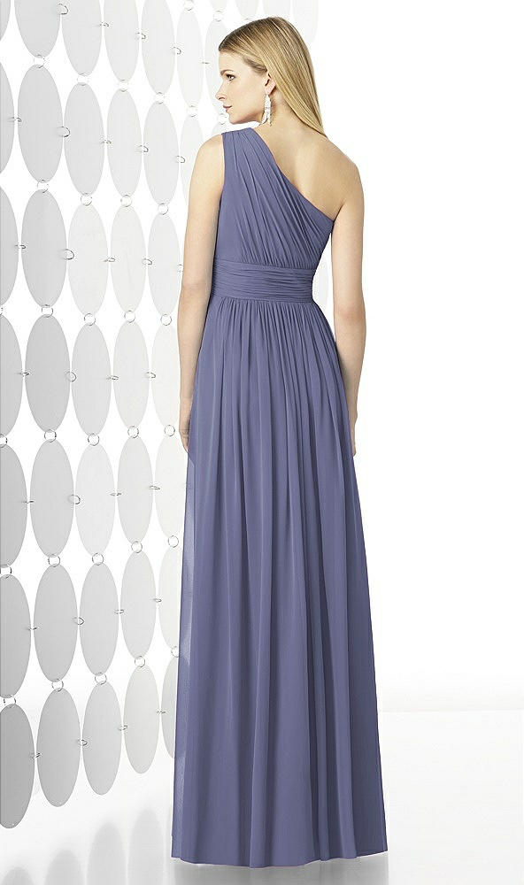 Back View - French Blue After Six Bridesmaid Dress 6728