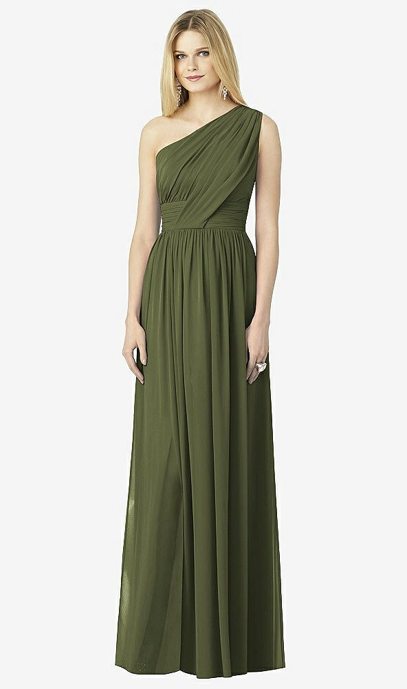 Front View - Olive Green After Six Bridesmaid Dress 6728