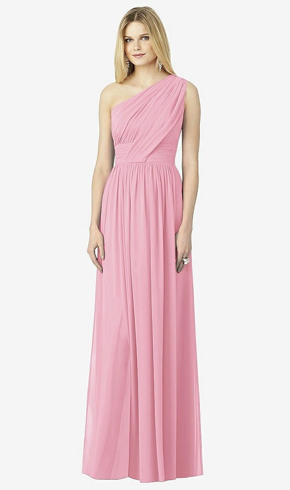 Front View - Peony Pink After Six Bridesmaid Dress 6728