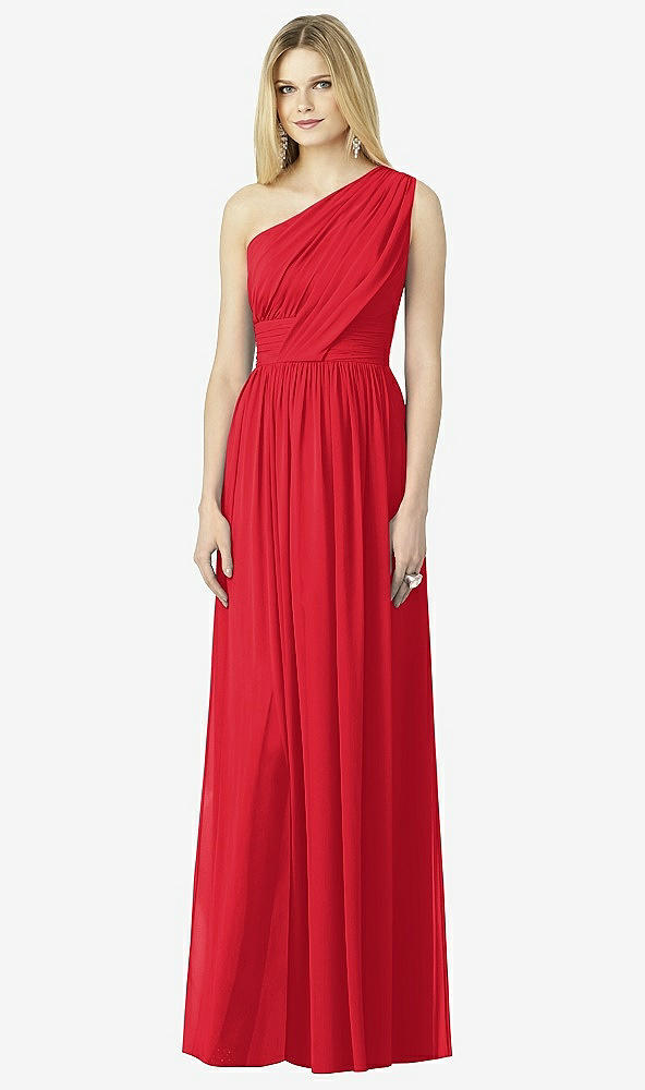 Front View - Parisian Red After Six Bridesmaid Dress 6728