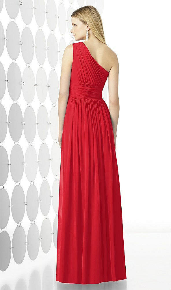 Back View - Parisian Red After Six Bridesmaid Dress 6728