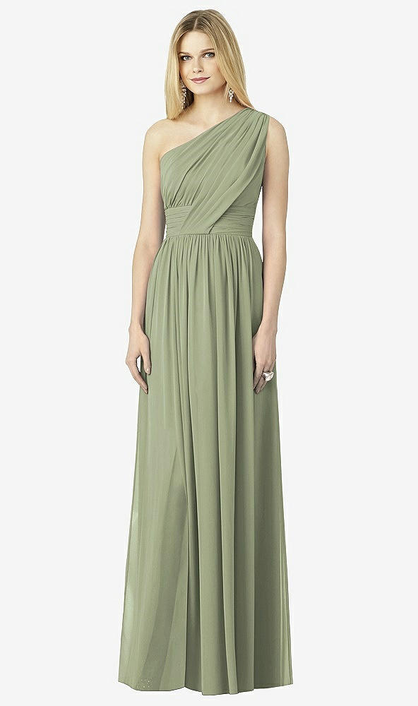 Front View - Sage After Six Bridesmaid Dress 6728