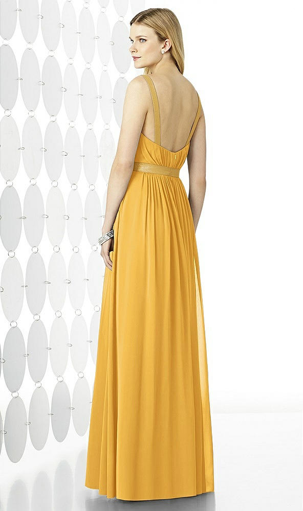 Back View - NYC Yellow After Six Bridesmaids Style 6729