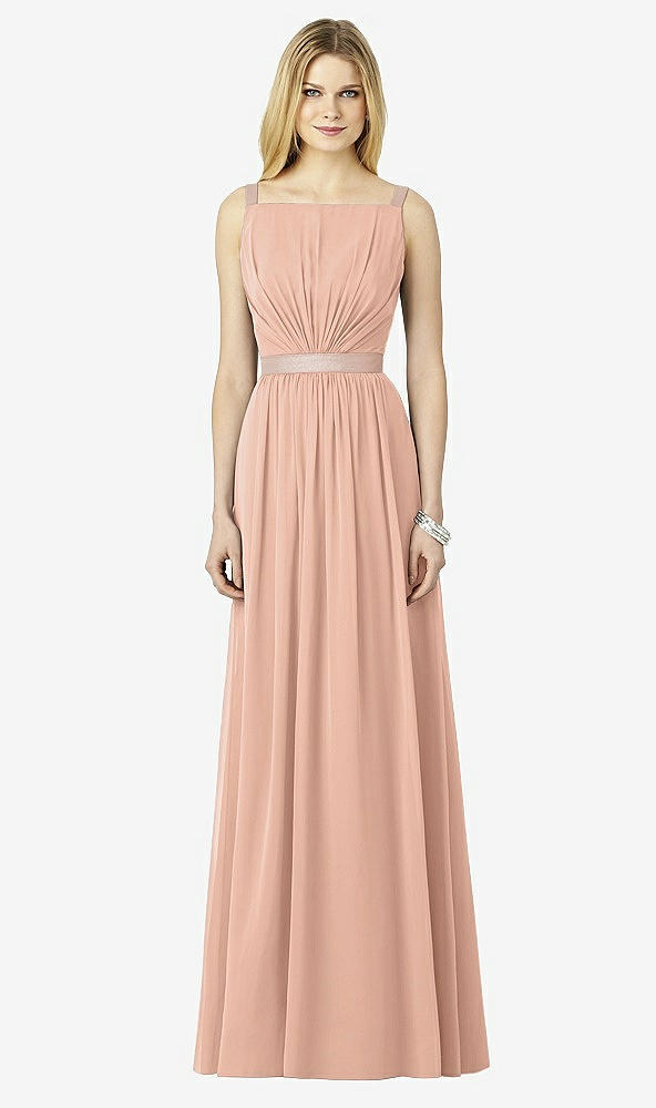 Front View - Pale Peach After Six Bridesmaids Style 6729