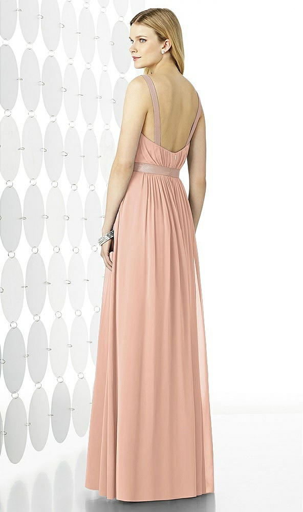 Back View - Pale Peach After Six Bridesmaids Style 6729
