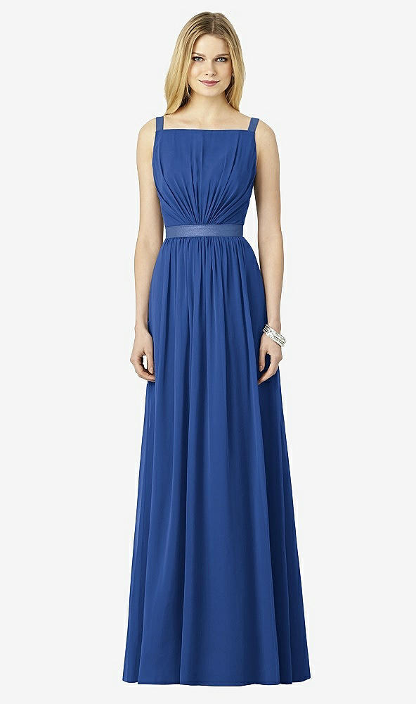 Front View - Classic Blue After Six Bridesmaids Style 6729