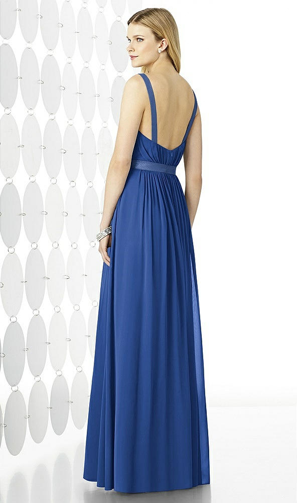 Back View - Classic Blue After Six Bridesmaids Style 6729