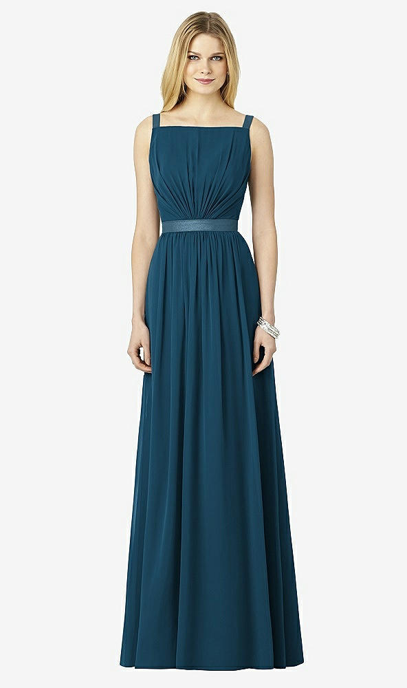 Front View - Atlantic Blue After Six Bridesmaids Style 6729