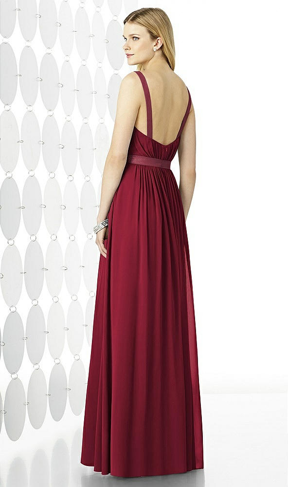 Back View - Burgundy After Six Bridesmaids Style 6729