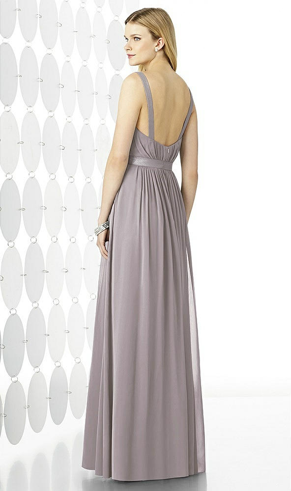 Back View - Cashmere Gray After Six Bridesmaids Style 6729