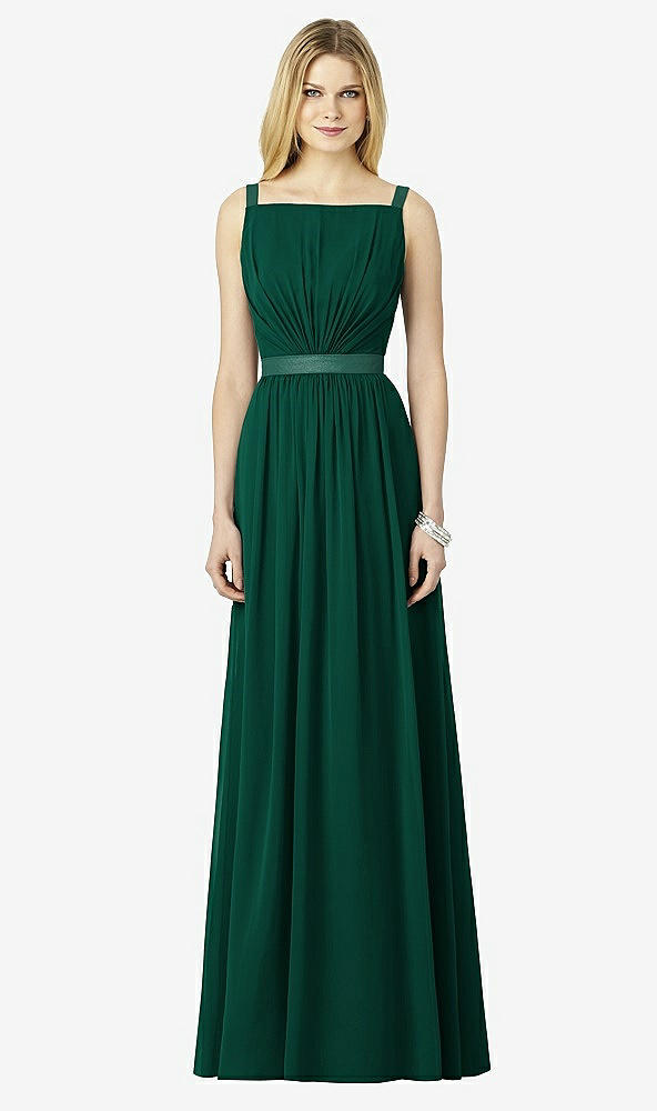 Front View - Hunter Green After Six Bridesmaids Style 6729