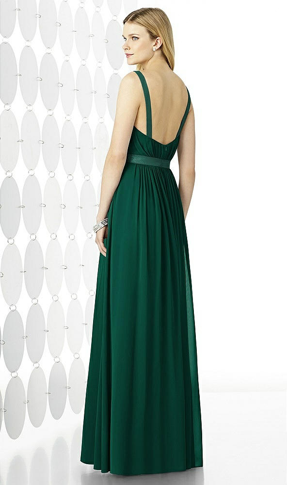 Back View - Hunter Green After Six Bridesmaids Style 6729