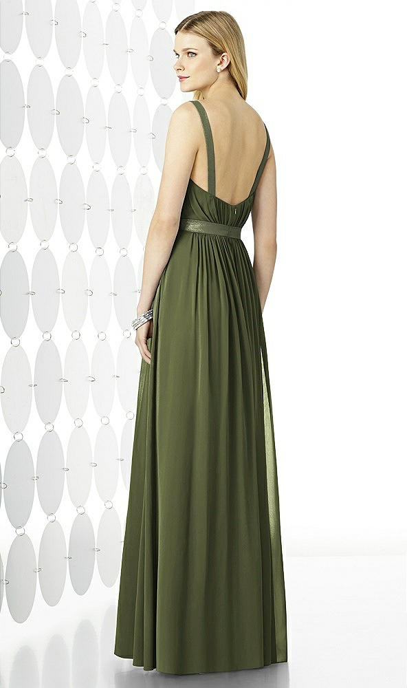 Back View - Olive Green After Six Bridesmaids Style 6729