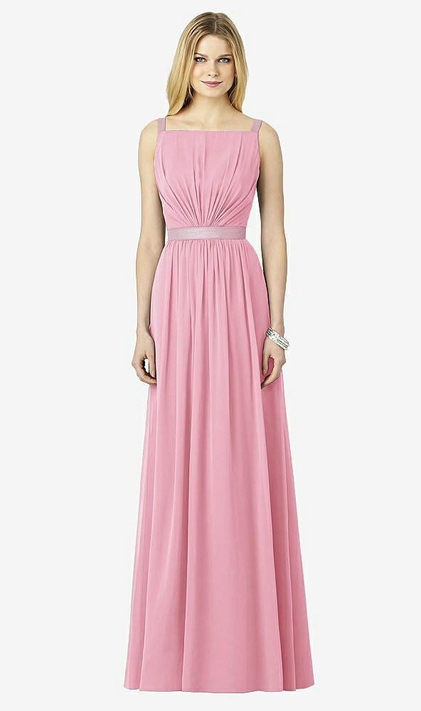 Front View - Peony Pink After Six Bridesmaids Style 6729