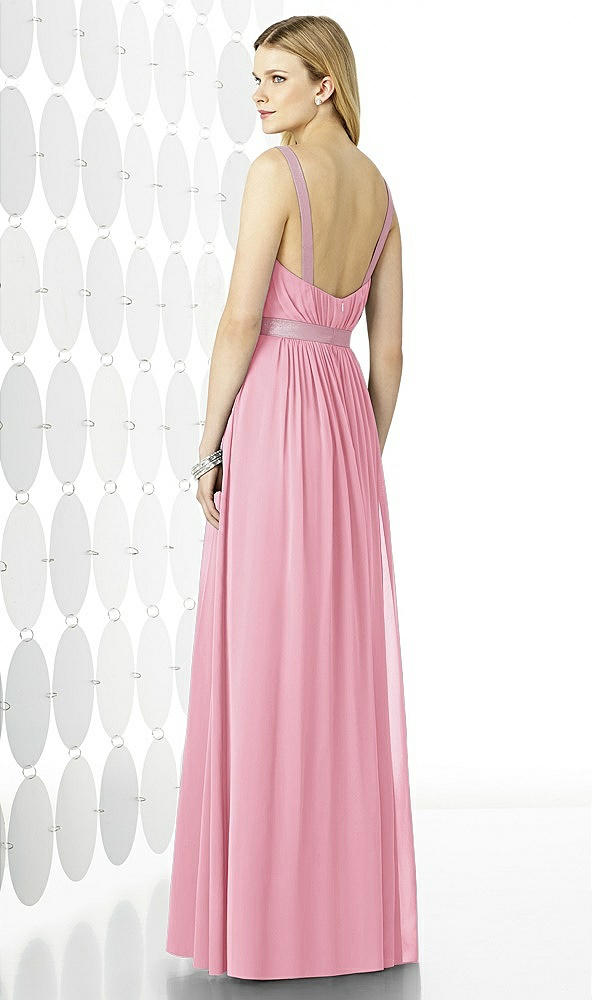 Back View - Peony Pink After Six Bridesmaids Style 6729