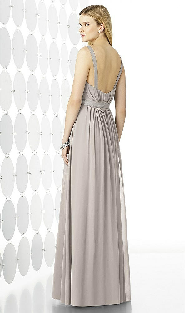 Back View - Taupe After Six Bridesmaids Style 6729