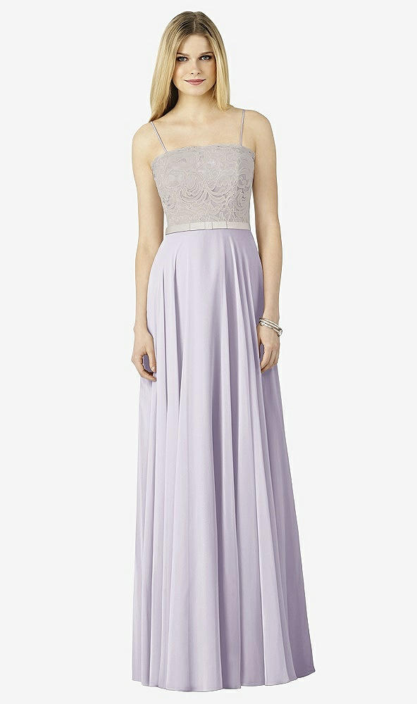 Front View - Moondance & Oyster After Six Bridesmaid Dress 6732