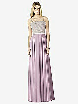 Front View Thumbnail - Suede Rose & Oyster After Six Bridesmaid Dress 6732