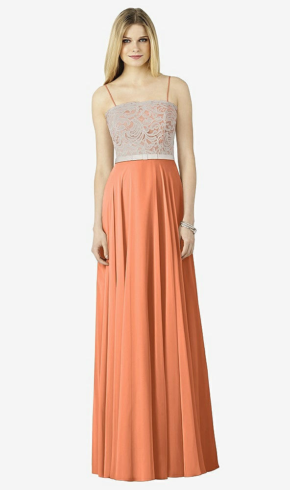 Front View - Sweet Melon & Oyster After Six Bridesmaid Dress 6732