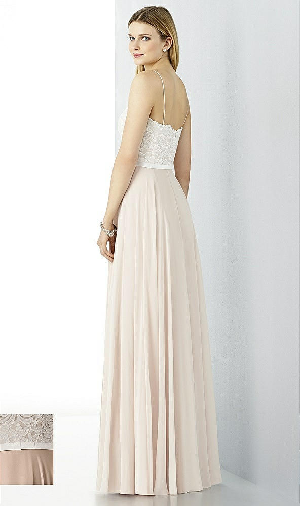 Back View - Topaz & Oyster After Six Bridesmaid Dress 6732