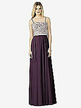Front View Thumbnail - Aubergine & Oyster After Six Bridesmaid Dress 6732