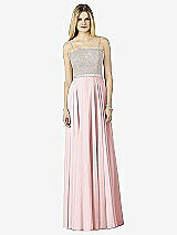 Front View Thumbnail - Ballet Pink & Oyster After Six Bridesmaid Dress 6732