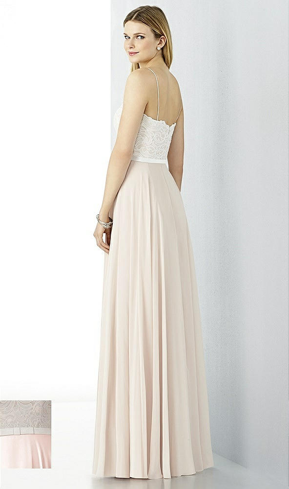 Back View - Blush & Oyster After Six Bridesmaid Dress 6732