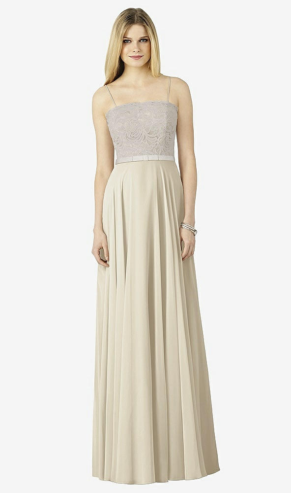 Front View - Champagne & Oyster After Six Bridesmaid Dress 6732