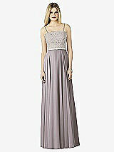Front View Thumbnail - Cashmere Gray & Oyster After Six Bridesmaid Dress 6732