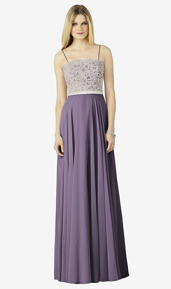 Front View - Lavender & Oyster After Six Bridesmaid Dress 6732