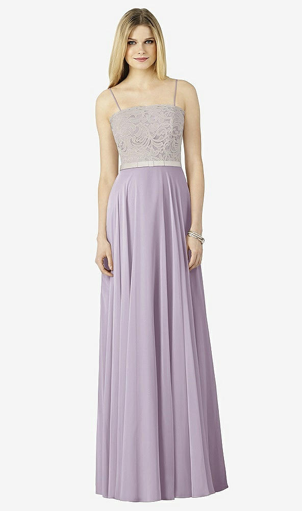 Front View - Lilac Haze & Oyster After Six Bridesmaid Dress 6732