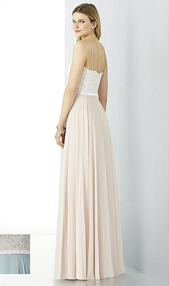 Back View - Morning Sky & Oyster After Six Bridesmaid Dress 6732