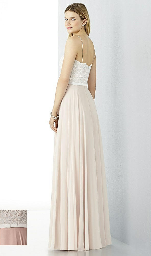 Back View - Neu Nude & Oyster After Six Bridesmaid Dress 6732