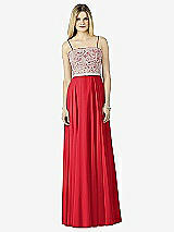 Front View Thumbnail - Parisian Red & Oyster After Six Bridesmaid Dress 6732