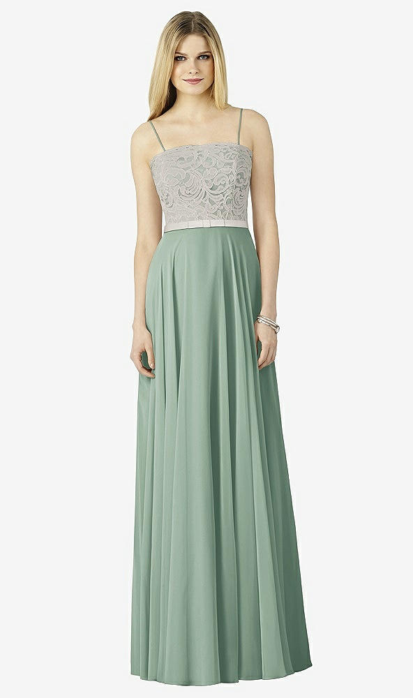 Front View - Seagrass & Oyster After Six Bridesmaid Dress 6732