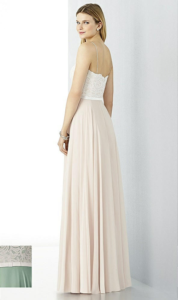 Back View - Seagrass & Oyster After Six Bridesmaid Dress 6732