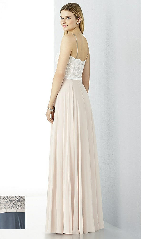 Back View - Silverstone & Oyster After Six Bridesmaid Dress 6732