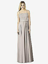 Front View Thumbnail - Taupe & Oyster After Six Bridesmaid Dress 6732