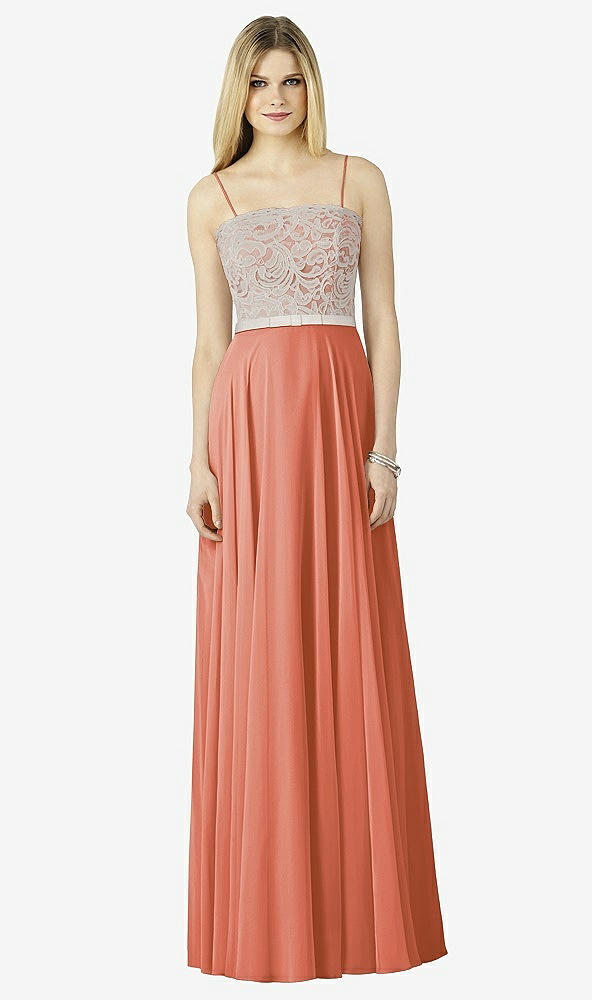 Front View - Terracotta Copper & Oyster After Six Bridesmaid Dress 6732
