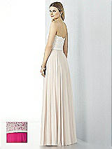 Rear View Thumbnail - Think Pink & Oyster After Six Bridesmaid Dress 6732