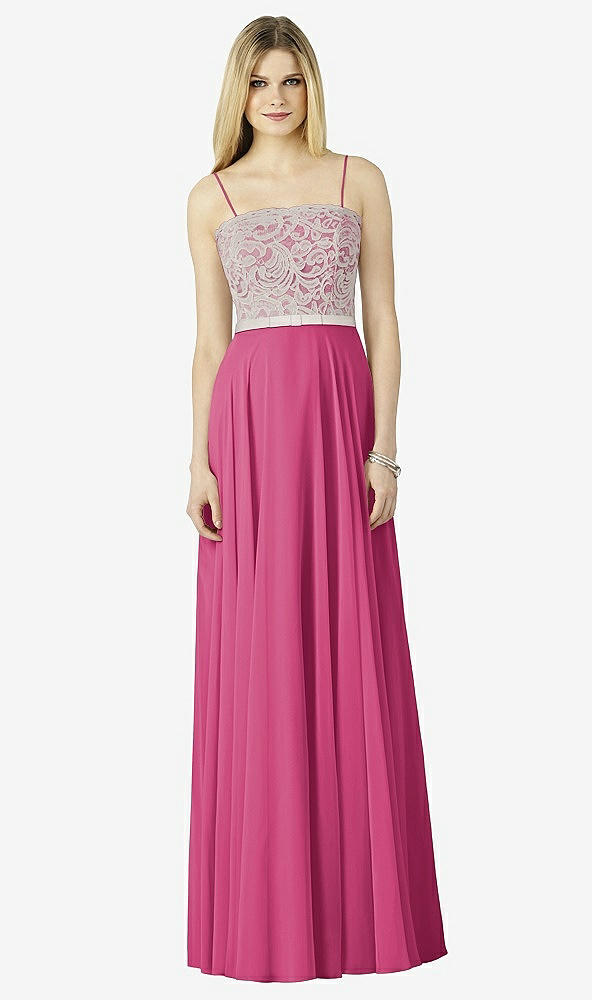 Front View - Tea Rose & Oyster After Six Bridesmaid Dress 6732