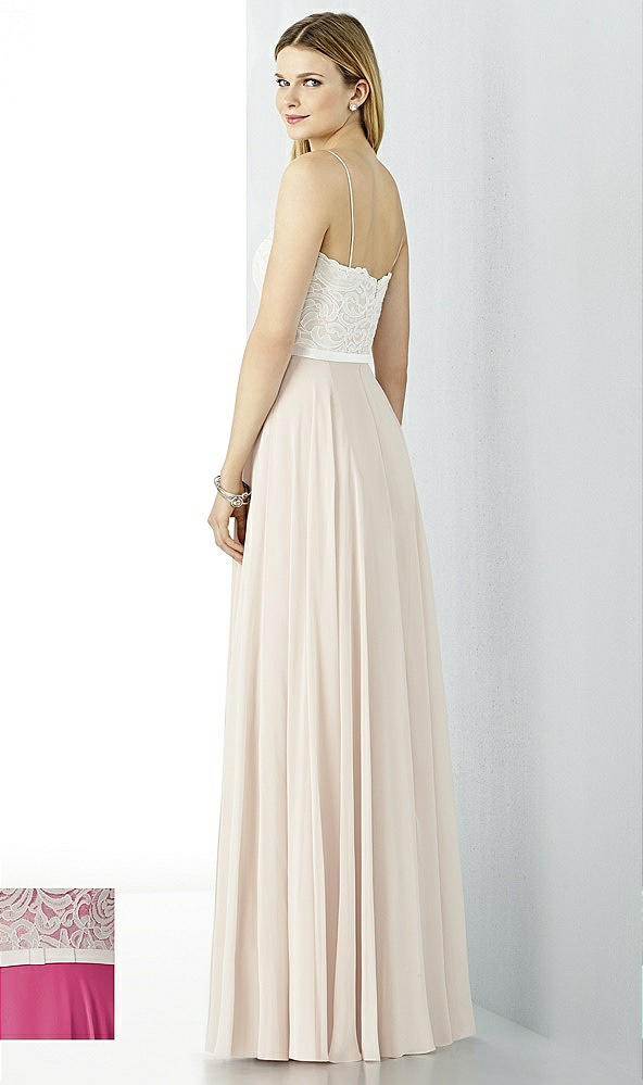 Back View - Tea Rose & Oyster After Six Bridesmaid Dress 6732