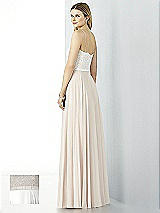 Rear View Thumbnail - White & Oyster After Six Bridesmaid Dress 6732